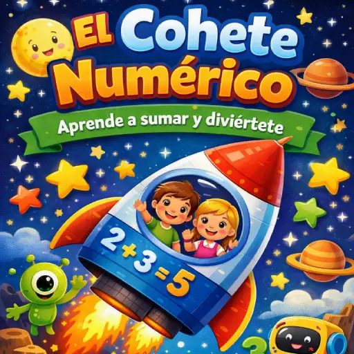 El Cohete Numérico - Juego de sumas básicas para niños